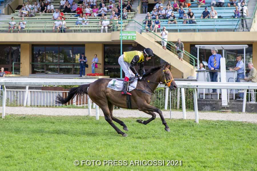 Doppelsieg für den Rennstall Aichner durch Kölsche Jung und Andoins im Preis Foto Press