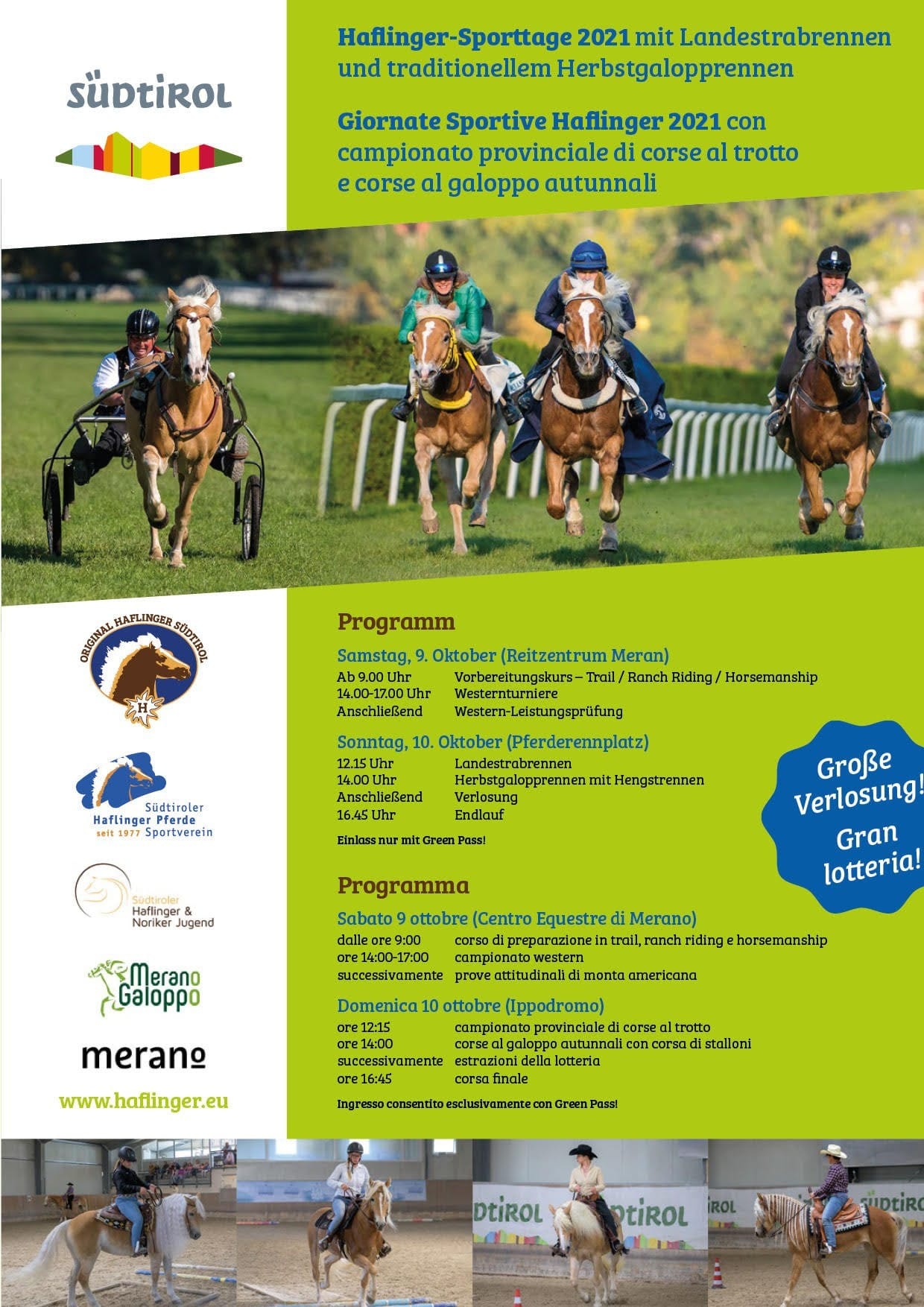 Haflinger Sporttage 2021 – 9. und 10. Oktober 2021