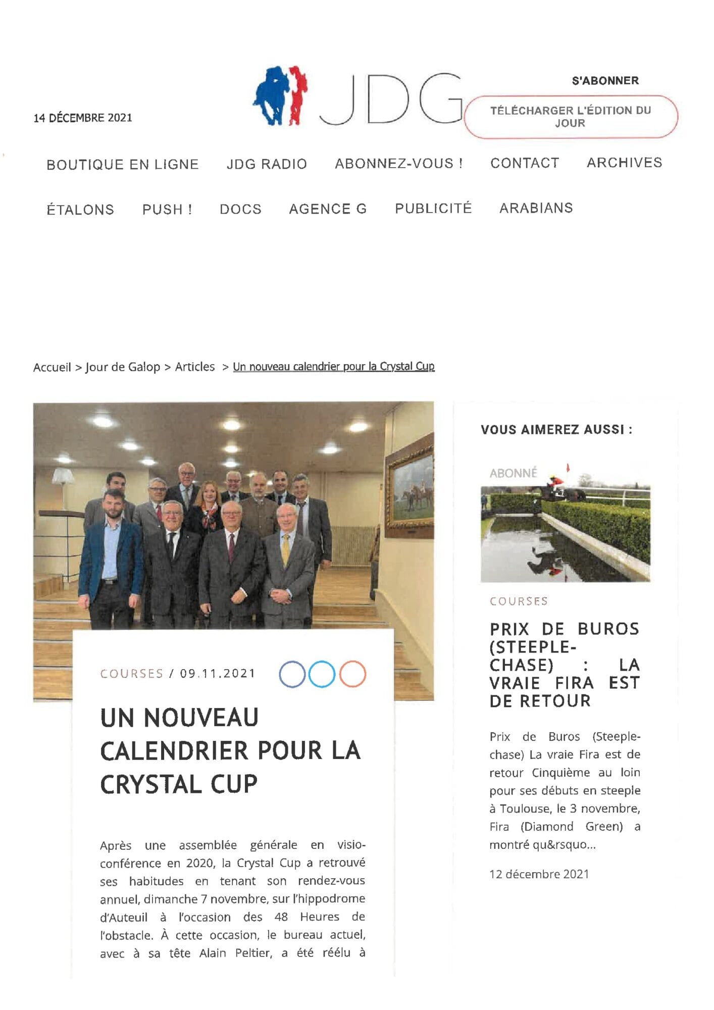 Neuer Kalender für den Crystal Cup, Mario Pirone zum Vizepräsidenten gewählt 2021-2024